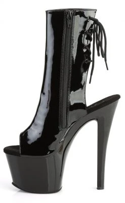 Pleaser SKY-1018 Black Patent Boots