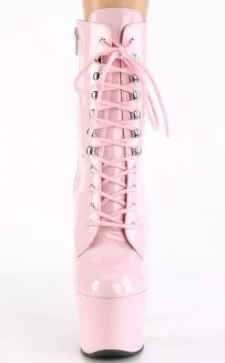Pleaser SKY-1020 Baby Pink Ankle Boots Pole Shoes