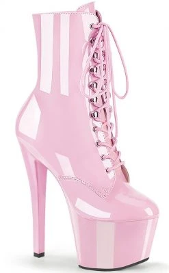 Pleaser SKY-1020 Baby Pink Ankle Boots Pole Shoes