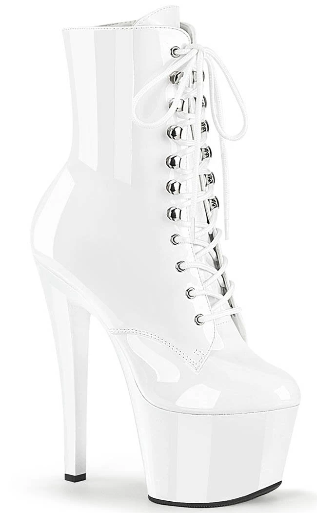 Pleaser SKY-1020 Patent White Boots 3 Pleaser SKY-1020 Patent White Boots