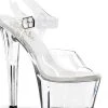 Pleaser Pole Shoes SKY-308 Clear Heels
