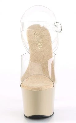 Pleaser SKY-308 Clr/Cream Heels Pole Shoes