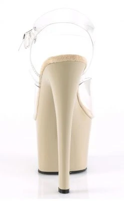 Pleaser SKY-308 Clr/Cream Heels Pole Shoes