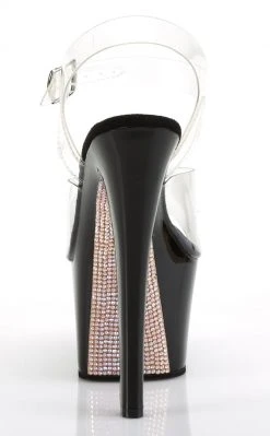 Pleaser SKY-308CRS Champagne Rhinestone Heels Pole Shoes