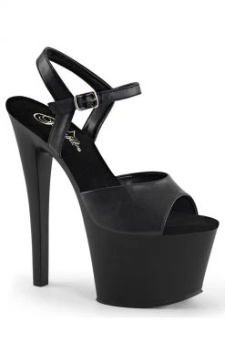 Pleaser SKY-309 Black Matte Heels