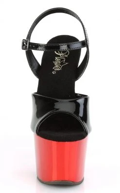 Pleaser SKY-309 Red Chrome Heels Pole Shoes