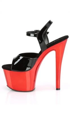 Pleaser SKY-309 Red Chrome Heels Pole Shoes