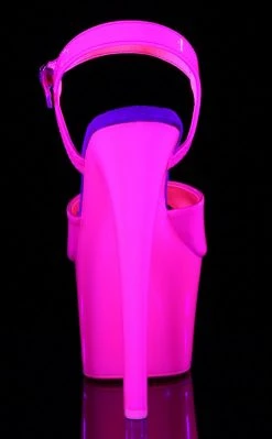 Pleaser Pole Shoes SKY-309UV Neon Hot Pink UV Heels