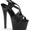 Pleaser SKY-330 Black Matte Platform Heels Pole Shoes