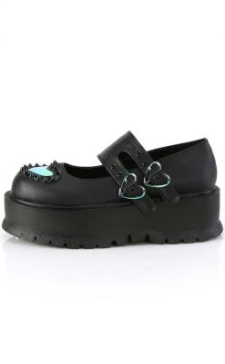 Demonia SLACKER-25 Black Matte Mary Janes 9 Demonia SLACKER-25 Black Matte Mary Janes