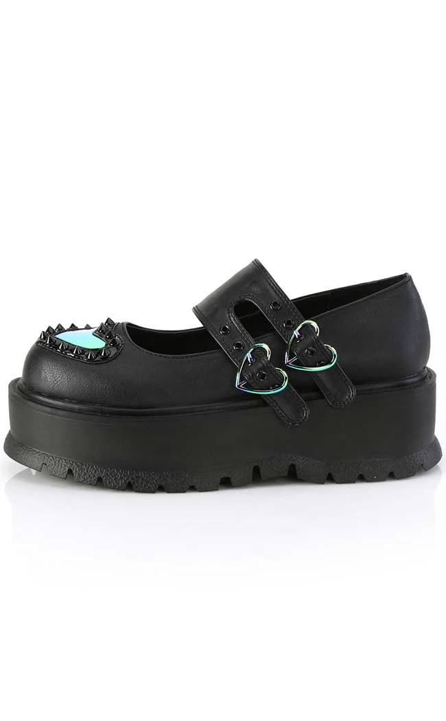 Demonia SLACKER-25 Black Matte Mary Janes 5 Demonia SLACKER-25 Black Matte Mary Janes