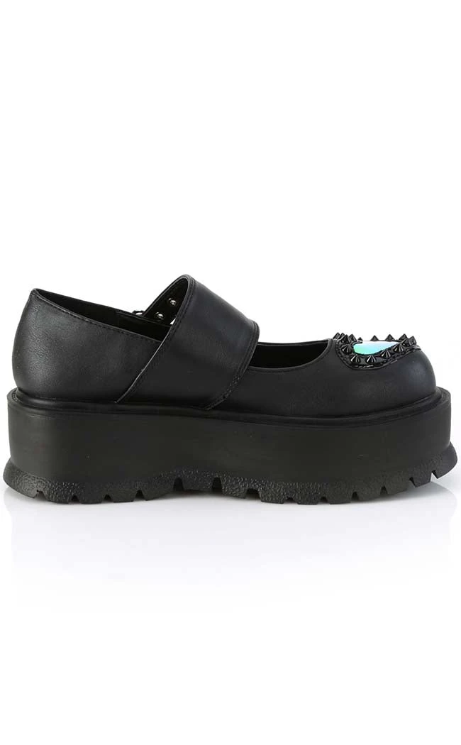 Demonia SLACKER-25 Black Matte Mary Janes 7 Demonia SLACKER-25 Black Matte Mary Janes