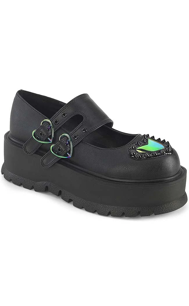 Demonia SLACKER-25 Black Matte Mary Janes 3 Demonia SLACKER-25 Black Matte Mary Janes