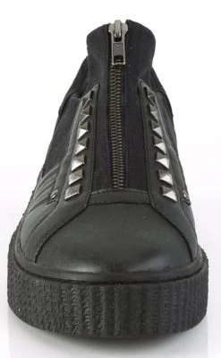 Demonia SNEEKER-125 Black Canvas Creeper Sneakers (AU Stock) Shoes