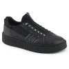 Demonia SNEEKER-125 Black Canvas Creeper Sneakers (AU Stock) Shoes 2 Demonia SNEEKER-125 Black Canvas Creeper Sneakers (AU Stock) Shoes
