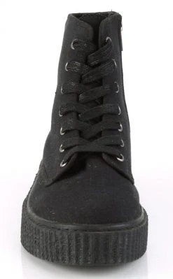 Demonia SNEEKER-201 Black High Top Creeper Sneakers