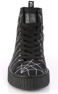 Demonia SNEEKER-250 Black High Top Creeper Sneakers Shoes