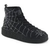 Demonia SNEEKER-250 Black High Top Creeper Sneakers Shoes