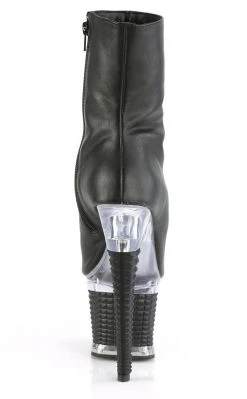 Pleaser SPECTATOR-1012 Black Matte Ankle Boots Pole Shoes