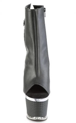 Pleaser Pole Shoes SPECTATOR-1018 Black Matte Ankle Boots