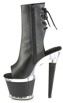 Pleaser Pole Shoes SPECTATOR-1018 Black Matte Ankle Boots 9 Pleaser Pole Shoes SPECTATOR-1018 Black Matte Ankle Boots