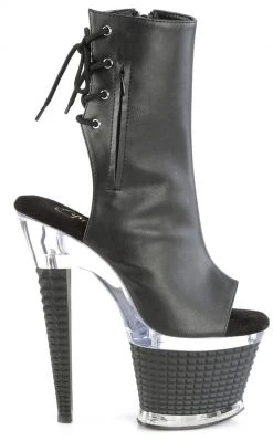 Pleaser Pole Shoes SPECTATOR-1018 Black Matte Ankle Boots 11 Pleaser Pole Shoes SPECTATOR-1018 Black Matte Ankle Boots