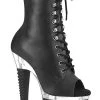 Pleaser SPECTATOR-1021 Black Matte Ankle Boots 2 Pleaser SPECTATOR-1021 Black Matte Ankle Boots