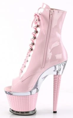 Pleaser SPECTATOR-1021 Pink Patent Ankle Boots