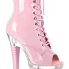Pleaser SPECTATOR-1021 Pink Patent Ankle Boots 1 Pleaser SPECTATOR-1021 Pink Patent Ankle Boots