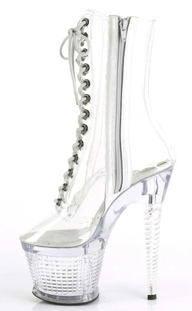 Pleaser SPECTATOR-1040C Clear/Clear Ankle Boots 5 Pleaser SPECTATOR-1040C Clear/Clear Ankle Boots