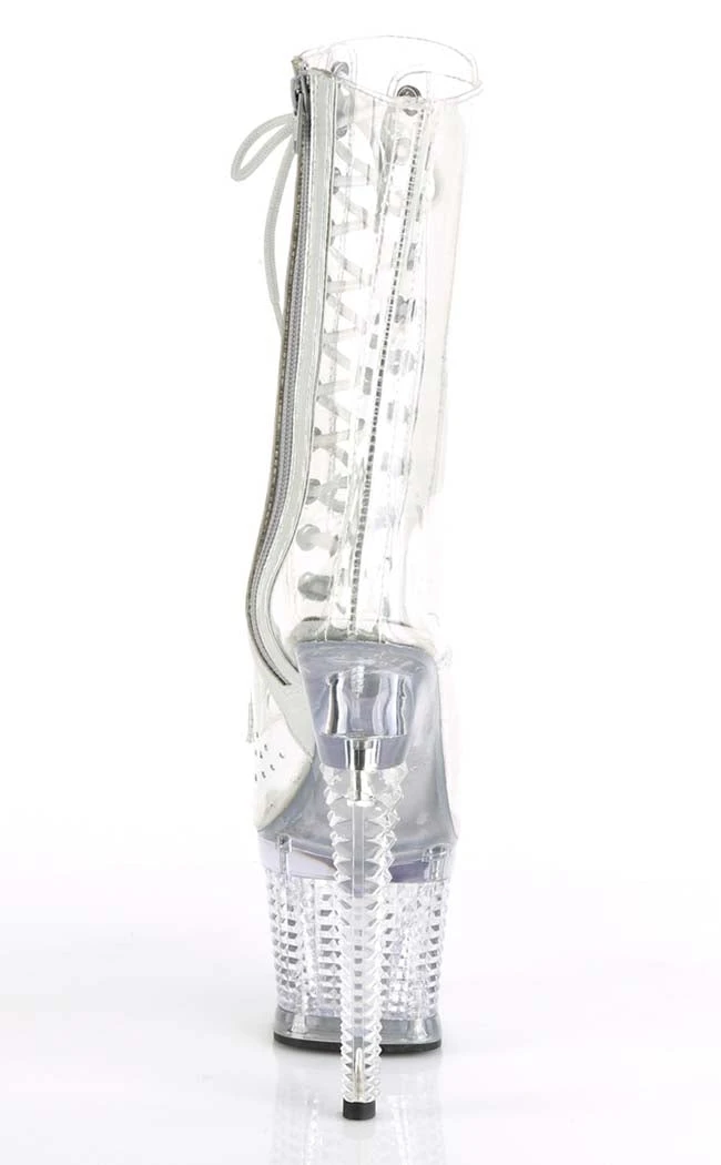 Pleaser SPECTATOR-1040C Clear/Clear Ankle Boots 6 Pleaser SPECTATOR-1040C Clear/Clear Ankle Boots