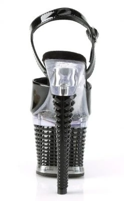 Pleaser SPECTATOR-709 Black Matte Patent Heels Pole Shoes