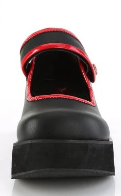 Demonia SPRITE-01 Black Matte Platform Mary Janes