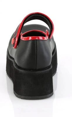 Demonia SPRITE-01 Black Matte Platform Mary Janes