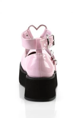 Demonia SPRITE-02 Baby Pink Patent Platform Mary Janes