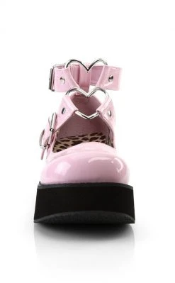 Demonia SPRITE-02 Baby Pink Patent Platform Mary Janes