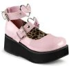Demonia SPRITE-02 Baby Pink Patent Platform Mary Janes