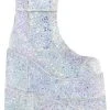 Demonia STACK-201G White Glitter Platform Boots Shoes