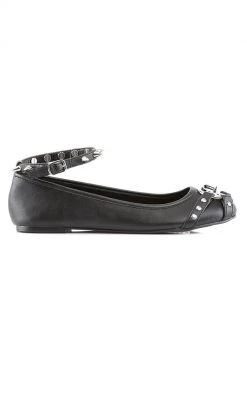 Demonia Shoes STAR-23 Black Gothic Ballet Flats