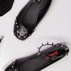 Demonia Shoes STAR-23 Black Gothic Ballet Flats 1 Demonia Shoes STAR-23 Black Gothic Ballet Flats