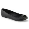Demonia Sale STAR-24 Black Studded Ballet Flats (Last Pair: Size 6) 1 Demonia Sale STAR-24 Black Studded Ballet Flats (Last Pair: Size 6)
