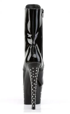 Pleaser Pole Shoes STARDUST-1020-7 Black Ankle Boots