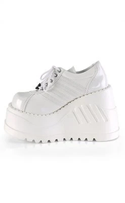 Demonia STOMP-08 White Vegan Leather Platform Sneakers 9 Demonia STOMP-08 White Vegan Leather Platform Sneakers