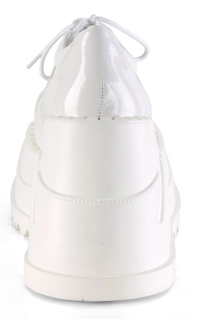 Demonia STOMP-08 White Vegan Leather Platform Sneakers 7 Demonia STOMP-08 White Vegan Leather Platform Sneakers