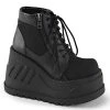 Demonia STOMP-10 Black Vegan Leather Platform Boots 2 Demonia STOMP-10 Black Vegan Leather Platform Boots