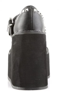 Demonia SWING-03 Black Vegan Leather Platform Mary Janes