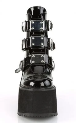 Demonia SWING-105 Black Patent Platform Ankle Boots 8 Demonia SWING-105 Black Patent Platform Ankle Boots