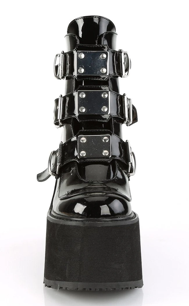 Demonia SWING-105 Black Patent Platform Ankle Boots 4 Demonia SWING-105 Black Patent Platform Ankle Boots