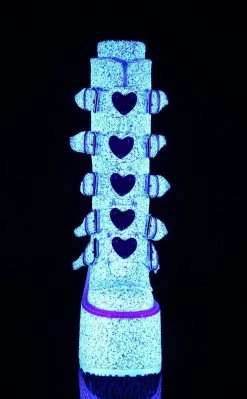 Demonia SWING-230G White UV Glitter Platform Mid-Calf Boots Shoes 12 Demonia SWING-230G White UV Glitter Platform Mid-Calf Boots Shoes