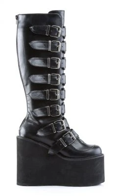 Demonia SWING-815 Black Trinity Platform Knee High Boots (Au Stock)